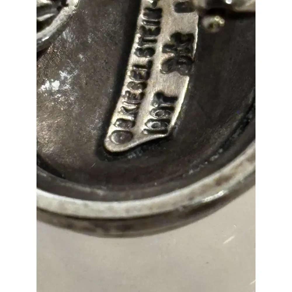 Barry Kieselstein-Cord Equestrian HORSE Sterling Silver EARRINGS Omega Clip 1997 - Picture 7 of 7